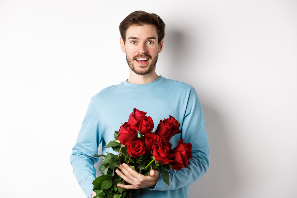 regalar flores hombre